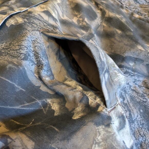 Gander Mountain Mens 2XL Jacket Hunting Mossy Oak Camo Lined Winter Coat Quilted - Picture 4 of 13